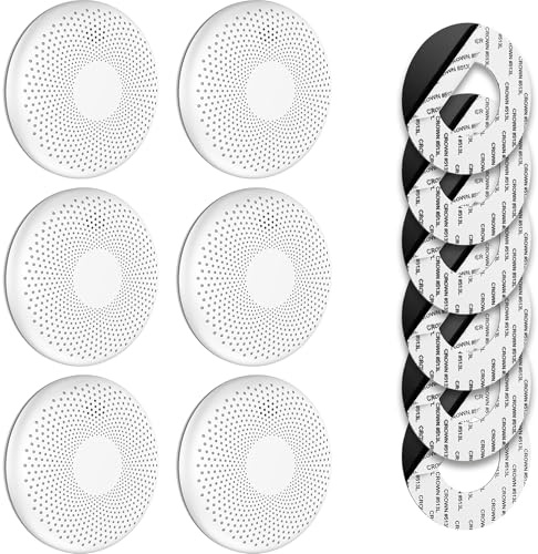 SAVS CS11 Kombinierter Rauch und CO Melder 6er-Pack – 10 Jahre Batterie – Rauchmelder und Kohlenmonoxid Melder - Extra dünnes Design – Kein LED-Licht – Montage ohne Bohren