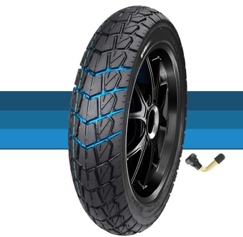 Upgraded Tyre 90/90-12 Tubeless Scooter Tire Street Tire, 90/90/12 54J Replacement Dirt Bike Tires for Front or Rear Wheel | Fits on 12 Inch Rim | All-Terrain All-Season Tires
