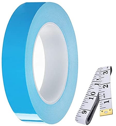 Youmile 20mm x 25m Wärmeleitfähiges Doppelseitiges Klebeband Wärmeleitklebeband Kühlband für Kühlkörper, LED Leuchten, IC Chip, CPU, GPU mit 1,5m Maßband