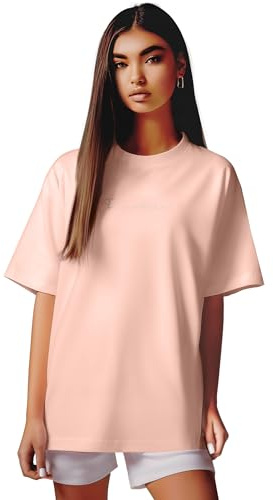 Reichstadt Damen Oversized T-Shirt 23RSW044 Old Pink XXL