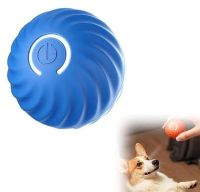 LUCKKY Active Rolling Ball Anti-Anxiety Automatic Moving Ball, Interaktives Hunde Ball Spielzeug, 360° Rollen Elektrisch Ball, Automatisch Ball für Hunde der Sich selbst bewegt (Blau)