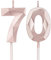 Geburtstagskerzen Zahlen 70，3D Roségold Kerzen Geburtstag für Kuchen geburtstagsdeko, Geburtstag Kerzen Zahlen, Geburtstagskerzen Kinder für Partys, Hochzeiten, Firmenfeiern, Jubiläen