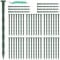 MOUYAT 50 PCS Artificial Grass Pegs 8 Inch Garden Edging Green Fence Post Spikes Spiral Plastic Landscaping Stakes Edging Anchor Spikes for Garden Lawn Yard Turf