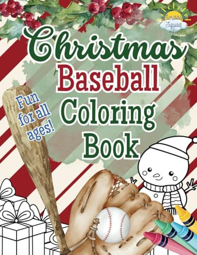 Christmas Baseball Coloring Book: Holiday Fun for Young Baseball Fans – A Perfect Stocking Stuffer!