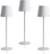 K2 STORE Set di 3 Lampada da Tavolo Bianco Touch Senza Fili Ricaricabili, LED Dimmerabili con 3 Tonalità di Luce 3000-6500K, Impermeabili IP54, Ideali per Interni ed Esterni