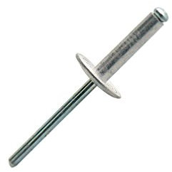 200 rivets standard tête extra large Ø 4.8 x 30 mm alu/acier Scell-it ASX4830