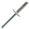 200 rivets standard tête extra large Ø 4.8 x 30 mm alu/acier Scell-it ASX4830
