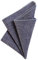 DonDon Herren Einstecktuch Taschentuch 23 x 23 cm Baumwolle Tweed Look blau kariert