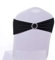iEventStar Nœuds de chaise extensibles avec boucle coulissante pour décoration de chaise de mariage (noir, 10)