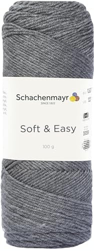 Schachenmayr Soft & Easy 9807353-00092 mittelgrau meliert Handstrickgarn