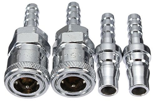 GOZAR Maschio Femmina 8Mm Gas Tubo in Rame Ugello Sgancio Rapido Connettore Caravan BBQ Sh + PH