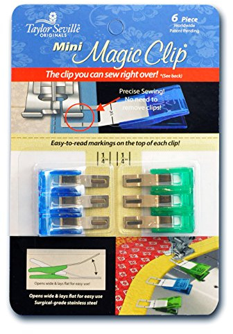 Taylor Seville Originals - Taylor Seville Originals Rostfrei Stahl & Plastik (Extra Klein) Nähen Magic Clip - 6 Stücke