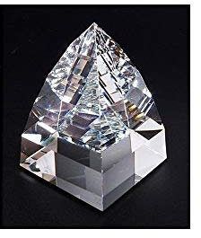 Briefbeschwerer Pyramide klein Cal Crystal Clean