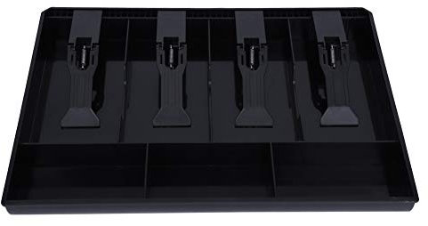 Jadeshay Vassoio di Cassa, Cassetto di Cassa a 7 Griglie Cassetto Cassetto Porta Contanti con 4 Banconote e 3 Monete Rimovibile Cassettiera del Registratore di Cassa 32 * 24,5 * 3,5cm