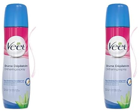 Veet Epilier-Spray – für empfindliche Haut – 150 ml (2 Stück)