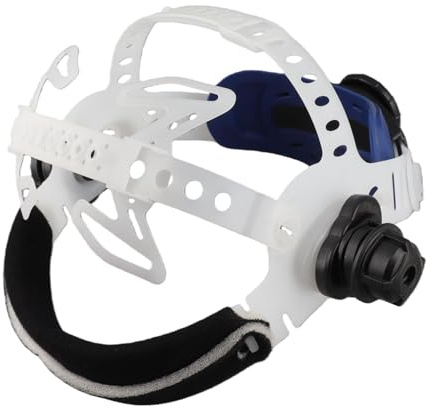 Schweißer Maske verstellbares Stirnband Schweißabsorbierendes Stirnband für Solar Auto Darkening Schweißhelm Zubehör(Weiß)