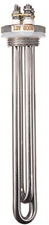 KingLan 12V 600W Eau Chauffage Element Boiler 1 inch Bsp Nsp Flange Immersion Heater- Npt