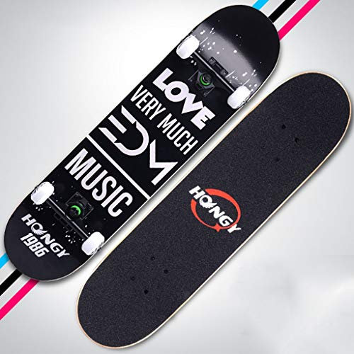 Lgan Skateboard Komplettboard, 31x8in Ahorn E Longboard,Erwachsene Jugendliche Skateboard Deck,Straße Penny Board (Color : CC)