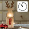 hellum LED Holz-Rentier mit leuchtender Nase, ca. 25,3cm hoch, 1 LED, warmweiß, batteriebetrieben (2x AAA, nicht enthalten), innen IP20, Winterdecoration, Dekoration, Weihnachtsdekoration, 524666