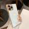 ZTOFERA Schutzhülle aus weichem TPU für iPhone 13 Pro Max, quadratisch, Motiv Herz, Galvanisierung, verstärkte Ecken, Rundumschutz, stoßfest, für iPhone 13 Pro Max 6,7 Zoll – Weiß