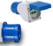 F-ELEKTRO Adapter CEE 16A/250V Camping-Stecker auf Italien-Steckdose 250V italienisch-dual-Size std. 2P+E 16A