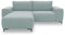 LOOKS by Wolfgang Joop Looks VI Designer Ecksofa, beidseitig montierbar, Polstersofa, eisblau, 242 x 160 cm