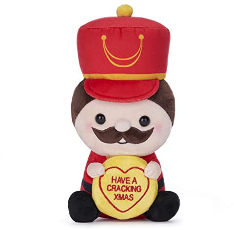 Swizzels Love Hearts 18CM (7-Inches) Nicholas Christmas Nutcracker Have A Cracking Xmas Plush Soft Toy
