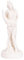 Göttin des Reichtums Tyche Lady Luck Fortuna Statue Alabaster Skulptur 5,9 Zoll
