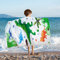 WERNNSAI Dinosaurier Badehandtuch Kinder, 76 x 150cm Strandtuch Kinder Jungen, Schnell Trocknend Saugfähig Weiches Handtuch Kinder, Badetuch Kinder Duschtuch Jungen für Strand Schwimmen Reisen