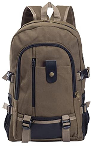 Abonda Gimnasio para Hombre,Lona Vintage Alta Capacidad - Mochila Vintage Lona Mochila Casual Mochila para computadora portátil Escuela Universidad Senderismo