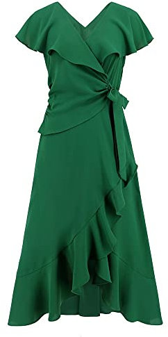 LAOSU Femmes Robe Tunique,Décontractée Robe De Grossesse Été,Cocktail Couleur Rose,Tenue Bapteme Femme,Robe Longue Femme Enceinte,Robe Longue Été,Robe À Volants,Vetement Femme Petite Taille