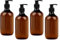 MXTIMWAN 4 Piezas Dispensador de Jabón Reutilizable Botella, 500ml Botellas de Champú Vacías, Botellas Vacías con Bomba de Prensa para Loción, Gel de Ducha, Jabón de Manos