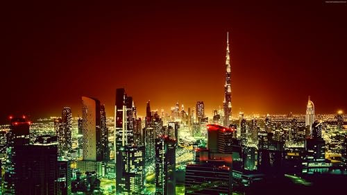 Puzzle 1000 Teile Nacht Burj Khalifa Stadtbild 75 * 50Cm