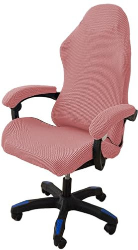 Bestenrose Gamingstuhl-Bezüge Jacquqard Polyester Stuhlhussen Office Computer Stuhlbezüge Universal Stuhlabdeckungen bürostuhl bezug für Gaming Stuhl bezug,Rosa