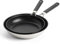 KitchenAid Classic Stainless Steel PFAS-Free Healthy Ceramic Non-Stick 2-Piece Frying Pan Skillet Set, 24 cm and 28 cm, Clad, Induction, Stay-Cool Handle, Oven Safe up to 160°C, Silver