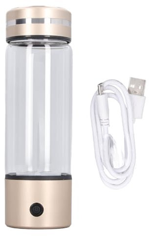 Generatore di Acqua di Idrogeno Bottiglia D'acqua Ricca di Idrogeno 300ML 1200 a 1400PPB Ionizzatore D'acqua di Idrogeno per Elettrolisi Rapida in 3 Minuti per Ufficio, Casa e