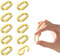 Hebterrka 10 Stück 18K Gold Gefüllt Ovalverschluss Karabiner Halsketten Schnallen Schmuckherstellung verschlüsse für armbänder Armband Verschluss