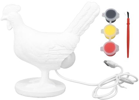 Hühnerei-Lampe, Harz-Hühnerei-Nachtlicht, Henne, Die Eier Legt, USB-warmes Licht, LED-Hühner-Schreibtischleuchte, Harz-Tier-Nachtlicht Für Nachttisch