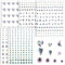 AHQiZFX 5 Blatt Glitzersteine Gesicht Sticker,Selbstklebend Strasssteine,Edelsteine Glitzersteine Aufkleber,Strass Temporäre Tattoo,für Gesicht Augen Körper Nägel Haare Make-Up Festivalparty Halloween