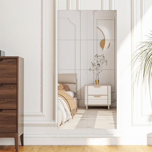 Fangoo 8 Pezzi Adesivi da Parete a Specchio,Acrilico Specchi per Tutta la Lunghezza del Corpo,Specchio da Muro,Adatto per la Camera da Letto,Il Bagno,la Decorazione Murale della Cucina(30x30 CM)