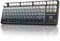LexonElec X ATTACK SHARK X87 Wireless Mechanical Keyboard, Tri Mode-BT/2.4G/Wired, Hot-swappable Linear Switch, Side-printed PBT Keycap, Gasket Structure, RGB Backlit Gaming Keyboard(White Black)