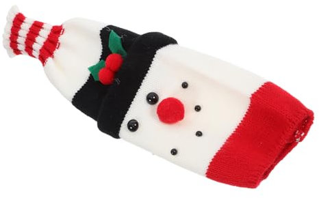 SHOWERORO Christmas Bottle Covers Wine Bottle Decor Knitted Sleeve Xmas Knitted Holder