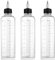 Dimeho Applicator Bottle for Hair 3pcs Hair Oil Applicator Bottle Hair Squeeze Bottles with Graduated Scale Hair Dye Applicator Bottle Twist-On Top Tip Cap Empty Plastic Hair Dye Bottle