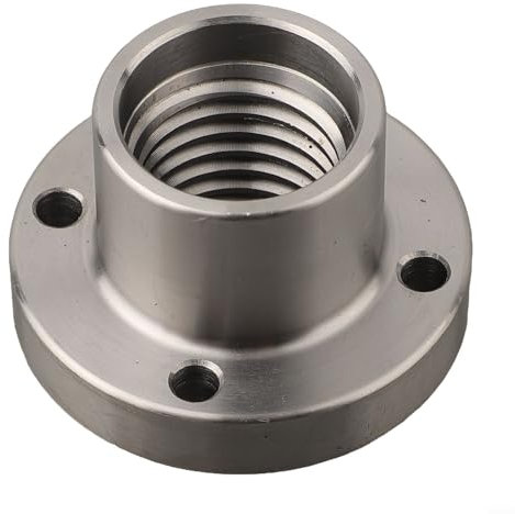 Drehmaschine Frontplatte für Holzdrehmaschine Bohrfutter Flansch, 18TPI Gewinde, Stahlkonstruktion (5,1 cm)