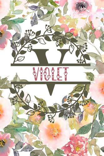 Violet: Personalized To Do List Notepad with Elegant Floral Design Cover. 120 Pages of Practicality and Charm. The Perfect Violet Name Gift, Lined ... Goals. Enhance Your Efficiency and Style
