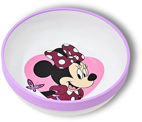 Stor Minnie Mouse bol pour enfant antidérapant - BPA libre & réutilisable - bol de céréales pour jeunes enfants - bol pour nourriture de bébé