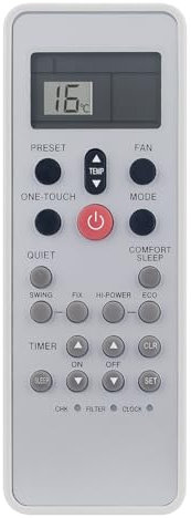 ALLIMITY WH-L11SE Klimaanlage Fernbedienung Kompatibel mit Toshiba AC A/C RBC-AX32CE2 RBC-AX32U(W)-E RBC-AX32U(WS)-E TCB-AX32E2 MMK-AP0093H