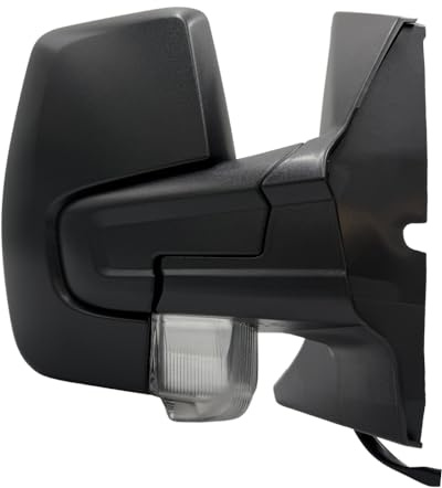 Spieg Außenspiegel rechts für Ford Transit Custom/Tourneo Custom V362 2018-2023 Elektrisch Verstellbar, Manuell Einklappbar, Beheizt, Blinklicht, Schwarz (Beifahrerseite)
