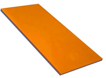 predolo Tapis Flottant Enroulable pour Piscine, Jeu pour Enfants, Divertissement en Famille, Tapis Flottant pour Extérieur, Rivière, Extérieur, Orange Bleu