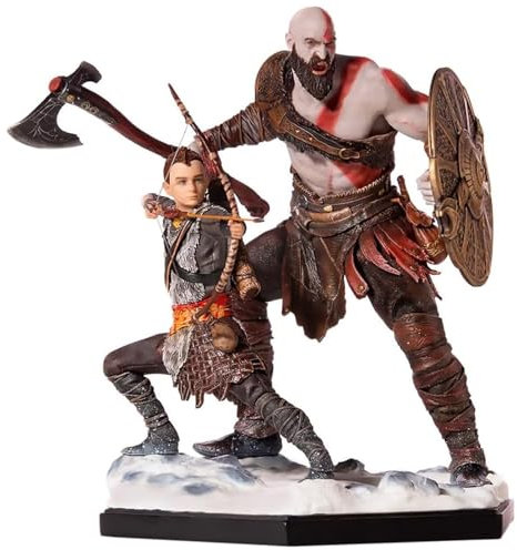 Epitome Figura de Kratos Atreus Figura de acción de 20 cm, versión de batalla, personaje de Atreus, modelo de PVC, colección de decoración de escritorio, regalos para fanáticos